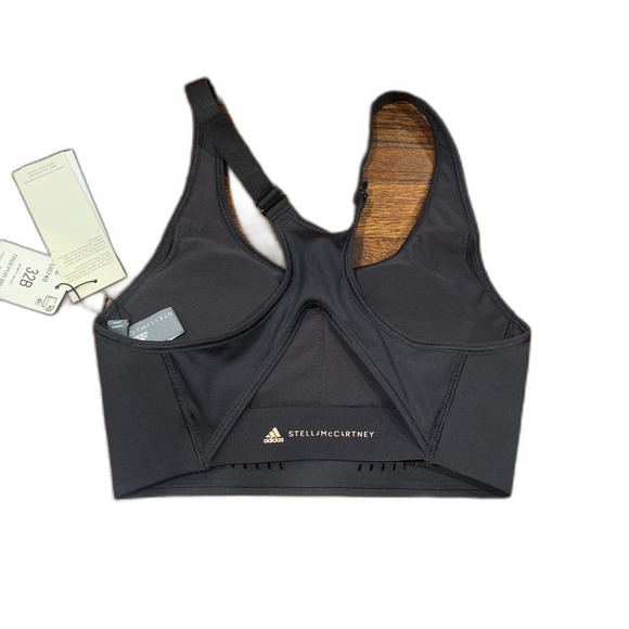 Stella McCartney Adidas women's black sports athletic truepur bra size 32B NEW - Picture 2 of 3